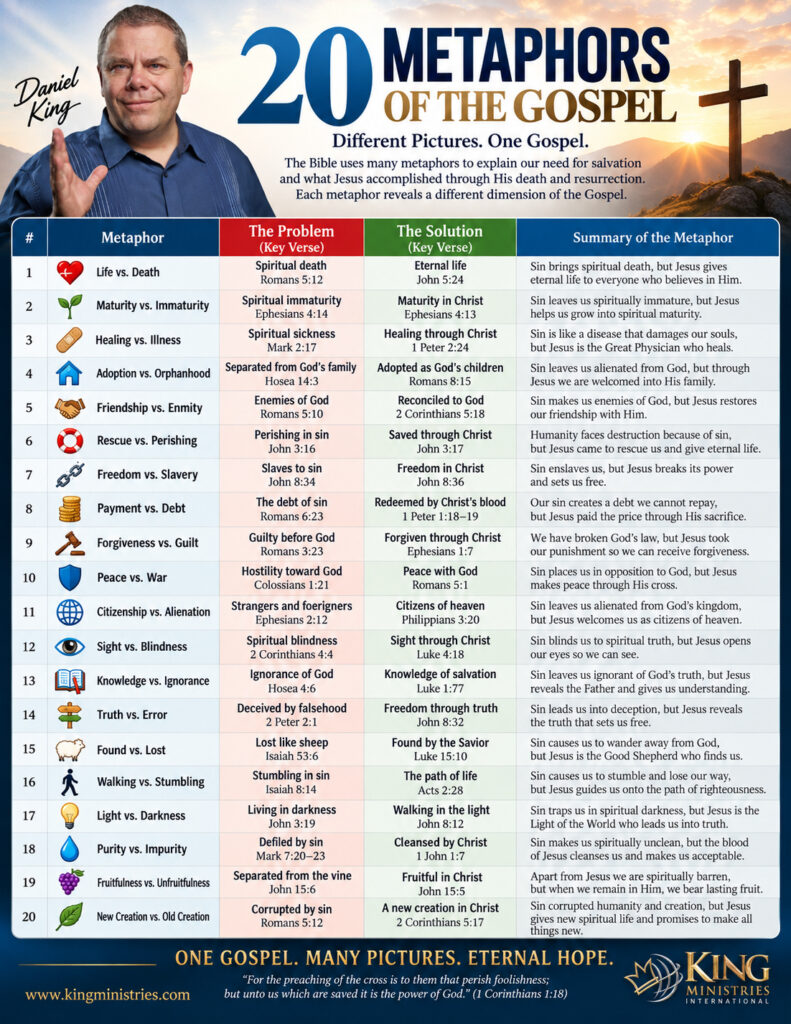 20 Metaphors Of The Gospel