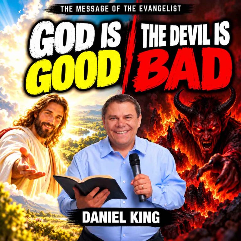 Message Of The Evangelist.god Is Good The Devil Is Bad