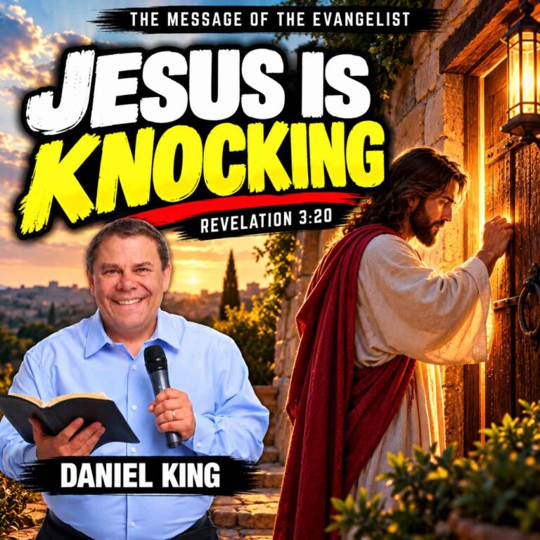 Message Of The Evangelist.jesus Is Knocking